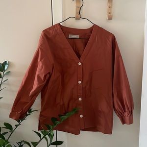 Everlane flowy button blouse size 2 small